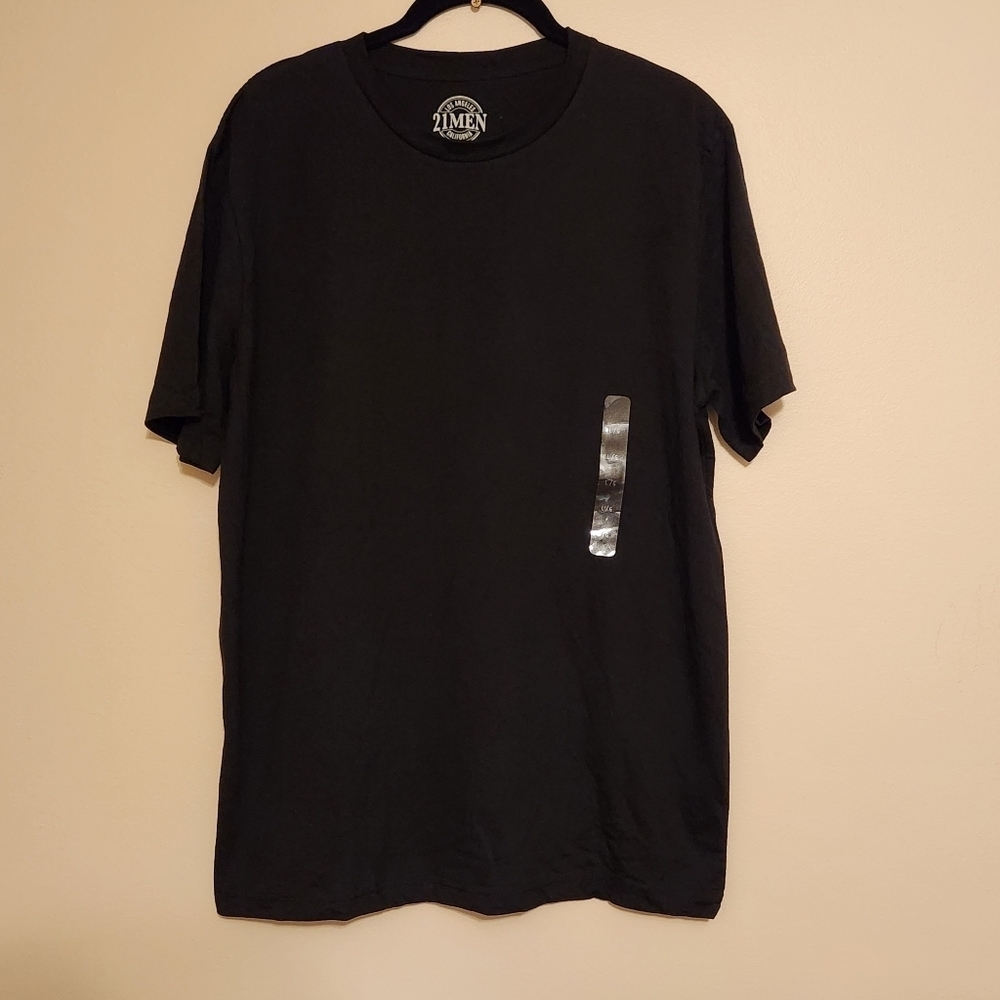 NWT Men's Short Sleeve Crew Neck Shirt Black